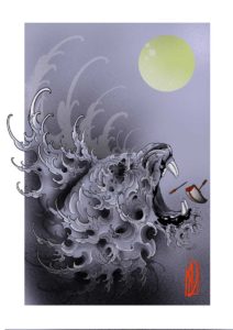 arts prints illustration finger waves tiger tigre